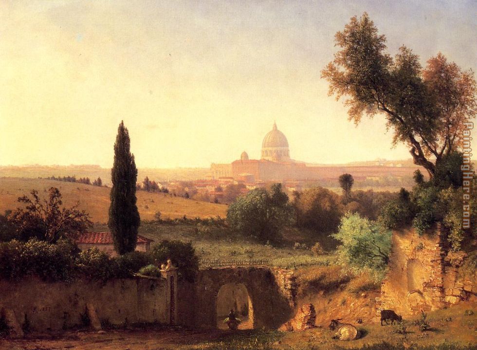 Rome painting - George Inness Rome art painting